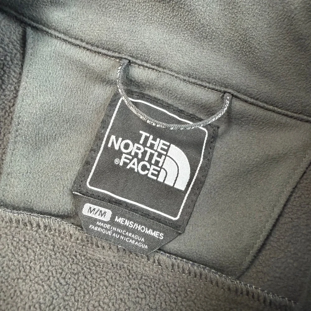 The North Face Apex Bionic Fleece Lined Softshell Jacket M Navy Blue Full Zip